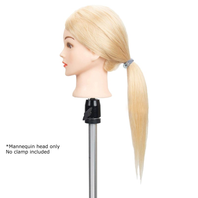 gexworldwide GEX 100% Human Hair Mannequin Head Blonde Training Practice Head for Styling Dying Cutting 613#Blonde (20â€) - Image 2